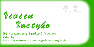 vivien kmetyko business card